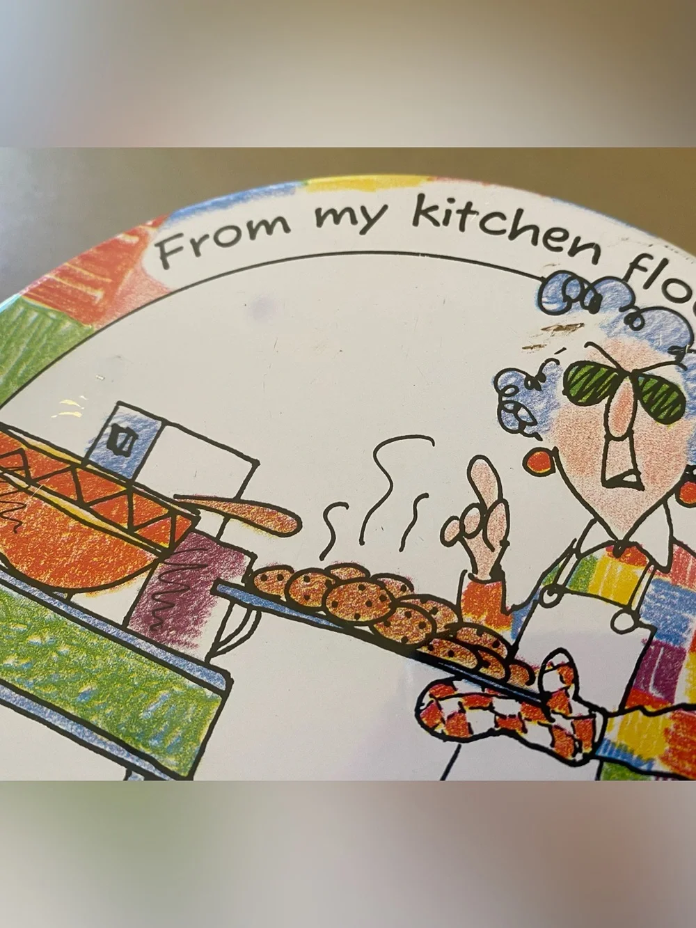 Vintage Maxine Shoebox Greetings Cookie Tin, Retro Hallmark 80s 90s
